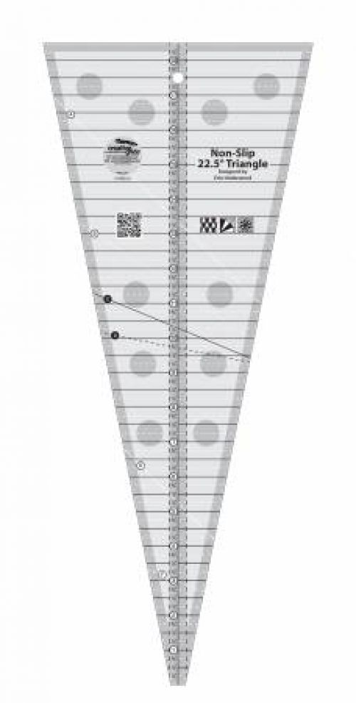 Creative Grids 22.5 degree Triangle Ruler